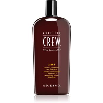 American Crew Hair & Body 3-IN-1 sampon, balsam si gel de dus 3in1 pentru barbati 1000 ml
