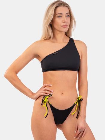 Nebbia One Shoulder Partea superioară a costumului de baie Negru