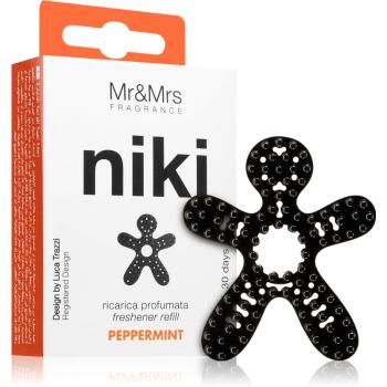 Mr & Mrs Fragrance Niki Peppermint parfum pentru masina Refil 1 buc