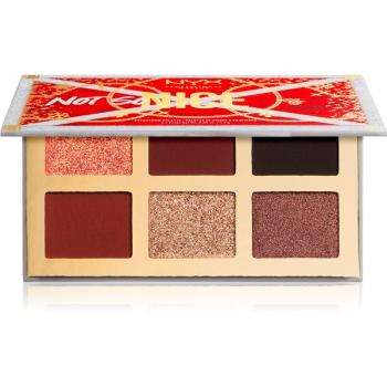 NYX Professional Makeup Limited Edition Xmass 2022 Mrs Claus Oh Deer Shadow Palette paletă cu farduri de ochi 01 Not so Nice 6x1,7 g