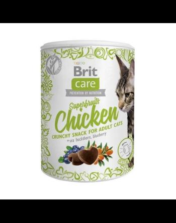 BRIT Care Cat Snack Superfruits Chicken recompense pentru pisici adulte, cu pui 100 g