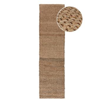 Covor în culoare naturală tip traversă din iută 60x230 cm Sol – Flair Rugs