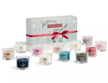 Yankee Candle Set de Crăciun de lumânări votive in sticlă 12 x 37 g