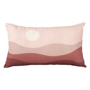 Pernă decorativă din bumbac PT LIVING Pink Sunset, 50 x 30 cm, roz-roșu