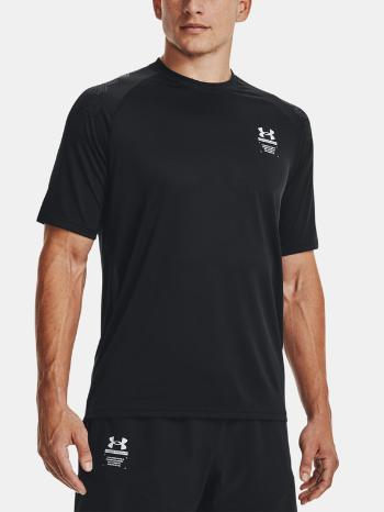 Under Armour UA Armourprint SS Tricou Negru