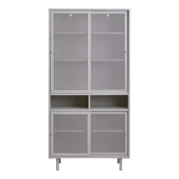 Șifonier alb din metal cu ușă glisantă 90x180 cm Veep – Unique Furniture