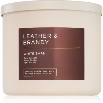 Bath & Body Works Leather & Brandy lumânare parfumată 411 g