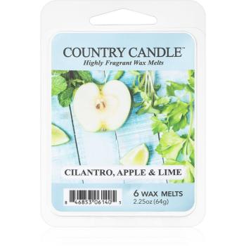 Country Candle Cilantro, Apple & Lime ceară pentru aromatizator 64 g