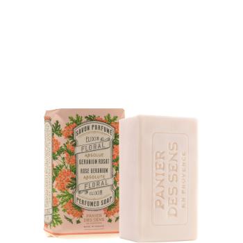 Panier des Sens Săpun măcinat fin de trei ori Rose Geranium (Perfumed Soap) 150 g