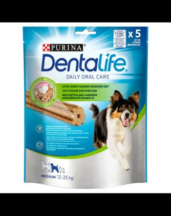 PURINA Dentalife Medium recompense dentare pentru caini adulti de rase medii 6x115g (30buc)