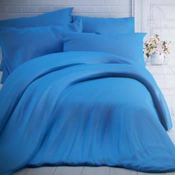 Kvalitex Lenjerie de pat din bumbac albastră, 140 x 200 cm, 70 x 90 cm
