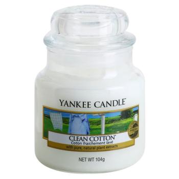 Yankee Candle Clean Cotton lumânare parfumată Clasic mare 104 g