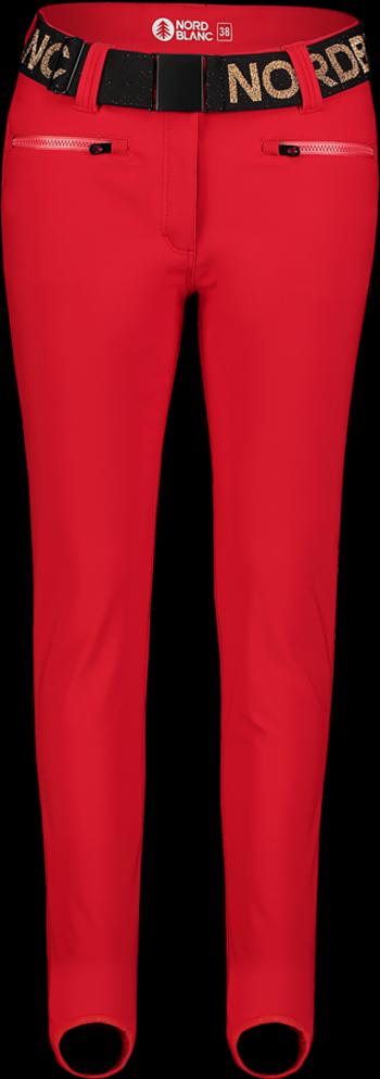 Softshell pentru femei pantaloni de schi Nordblanc Strâns pe piele roșu NBFPL7562_CVA