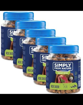 SIMPLY FROM NATURE Smart Bites Dog training treats 5x130 g din caprioara