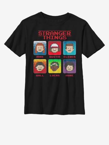 ZOOT.Fan Netflix 8 Bit Stranger Tricou pentru copii Negru