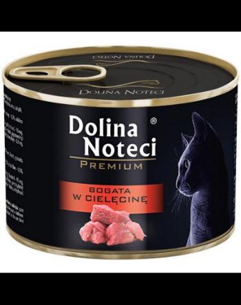 DOLINA NOTECI Premium Bogată în carne de vițel - pentru pisici adulte 185 g