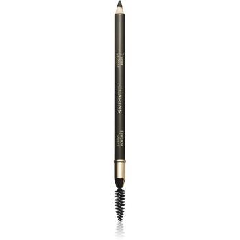 Clarins Eyebrow Crayon Sourcils creion pentru sprancene cu pensula culoare 01 - Dark Brown 1,1 g