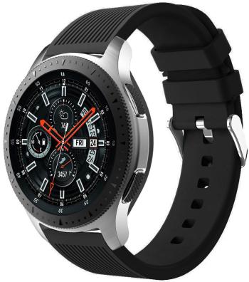 4wrist Curea de silicon - Samsung Galaxy Watch - Black 20 mm