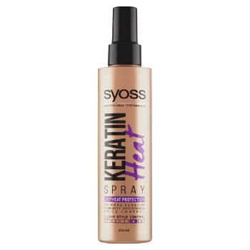 Syoss Spray de coafat - asigură un control maxim asupra părului Keratin 4 (Heat Spray) 200 ml