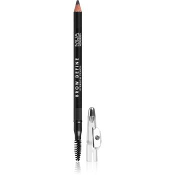 MUA Makeup Academy Brow Define creion de sprancene de lunga durata cu pensula culoare Grey 1.2 g