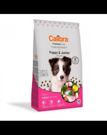 CALIBRA Dog Premium Line Puppy&amp;Junior 3 kg hrana pentru caini nou nascuti si juniori, femele gestante sau care alapteaza