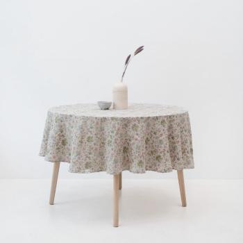 Față de masă din in ø 230 cm Botany 2 Lightweight – Linen Tales