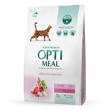 OPTIMEAL Sensitive, Miel, hrană uscată pisici, sesibilități digestive, 4kg