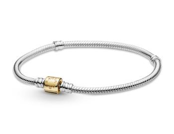 Pandora Brățară elegantă de argint cu cataramă de aur 599347C00 20 cm