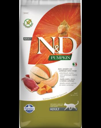 FARMINA N&amp;D Pumpkin Cat Adult Hrana uscata pisici adulte, cu rata si pepene galben 5 kg