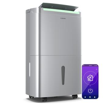 Klarstein DryFy Connect 50 dezumidificator | 50 l / zi | 45-55 m² | control prin aplicație | mobil | rezervor de apă