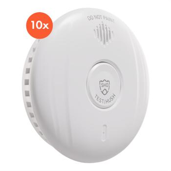 SHD by oneConcept, detector de fum DOF Pro10, plastic, semnal de avertizare: 85 dB, durata de viață a bateriei 10 ani