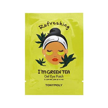 Tony Moly Pernuțe revigorante sub ochi  I`m Green Tea (Refreshing Gel Eye Patch) 21 ml