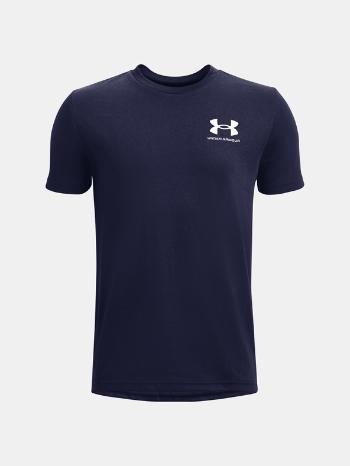 Under Armour UA Sportstyle Left Chest SS Tricou pentru copii Albastru