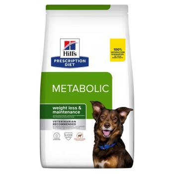 HILL'S Prescription Diet Metabolic, Miel cu Orez, dietă veterinară câini, hrană uscată, metabolism (obezitate si diabet), 12kg