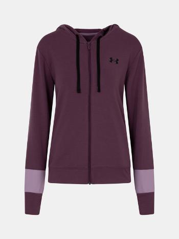 Under Armour Rival Terry CB FZ Hoodie-PPL Hanorac Violet