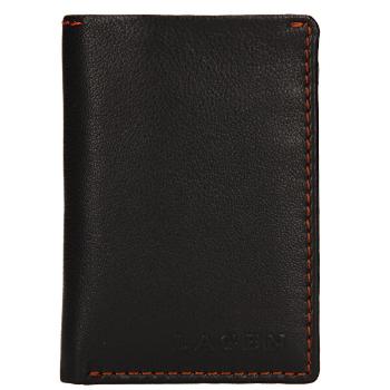 Lagen Mini portofel din piele pentru bărbați tp-810 Dark Brown
