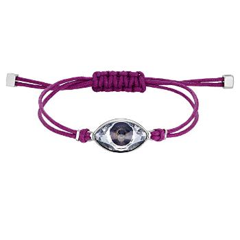 Swarovski Brățară textilă violet cu ornament din oțel Power 5508534