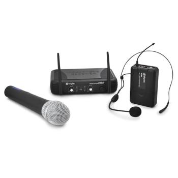 Microfon fără fir set Skytec STWM722 mic de mână UHF căști