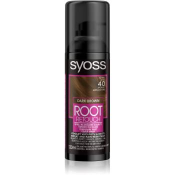 Syoss Root Retoucher culoare de uniformizare pentru rădăcini Spray culoare Dark Brown 120 ml