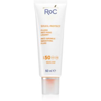 RoC Soleil Protect Anti Wrinkle Smoothing Fluid fluid protecție împotriva îmbătrânirii pielii SPF 50 50 ml