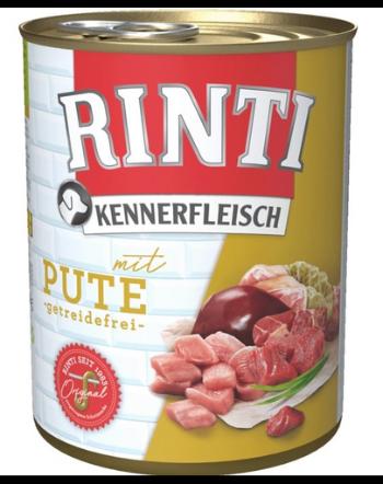 RINTI Kennerfleisch Turkey Conserva hrana pentru caini, cu curcan 800 g