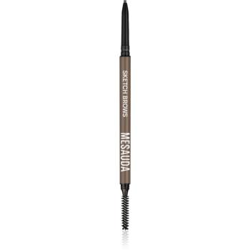 Mesauda Milano Sketch Brows creion pentru sprancene cu pensula culoare 101 Blonde 0,09 g