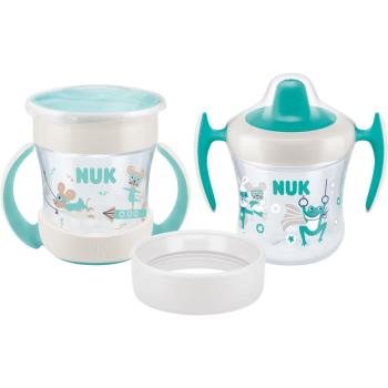 NUK Mini Cups Set Mint/Turquoise ceasca 3 in 1 6m+ Neutral 160 ml