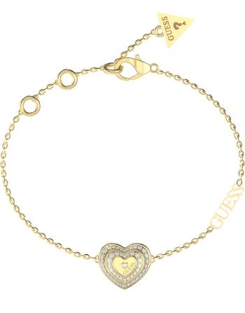 Guess Brățară decentă placată cu aur cu zirconi Amami JUBB04031JWYG 18.5 cm