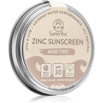 Suntribe Zinc Sunscreen crema de fata cu minerale pentru protectie plaja SPF 30 Mud Tint 45 g