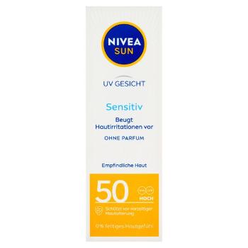 Nivea Cremă cu protecție solară pentru tenul sensibil Sensitive SPF 50 (Sun Allergy Protection) 50 ml