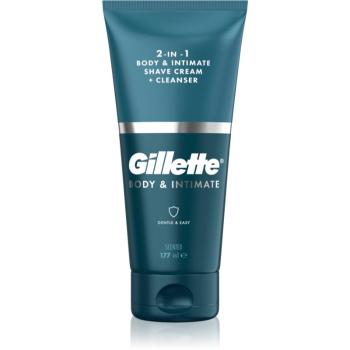 Gillette Body&Intimate 2in1 Shave Cream produs pentru ras inghinal cu emulsie de spălare pentru barbati 150 ml