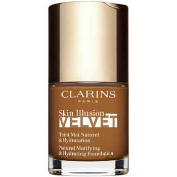 Clarins Skin Illusion Velvet machiaj lichid cu un finisaj mat cu efect de nutritiv culoare 118.5N 30 ml