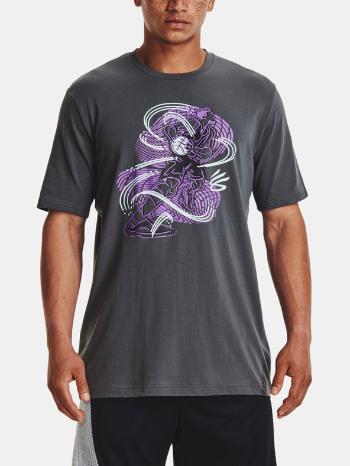 Under Armour UA Curry Animated Sketch SS Tricou Gri