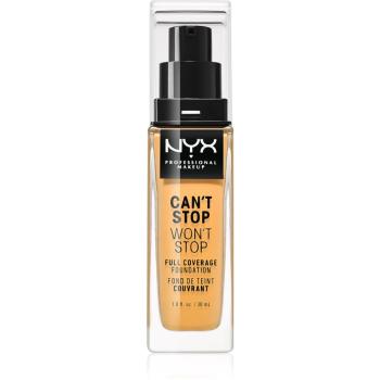 NYX Professional Makeup Can't Stop Won't Stop fond de ten cu acoperire ridicată culoare 13 Golden 30 ml